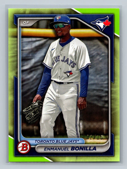 Enmanuel Bonilla 2024 Bowman Paper Prospects Lime Green /15 #BP-53