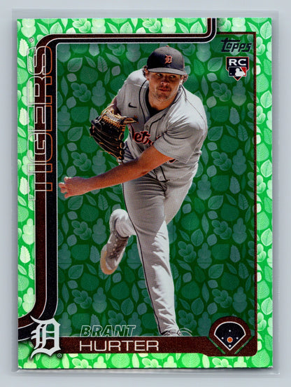 Brant Hurter 2025 Topps Series 1 Holiday Easter Green Foil RC #348 Tigers