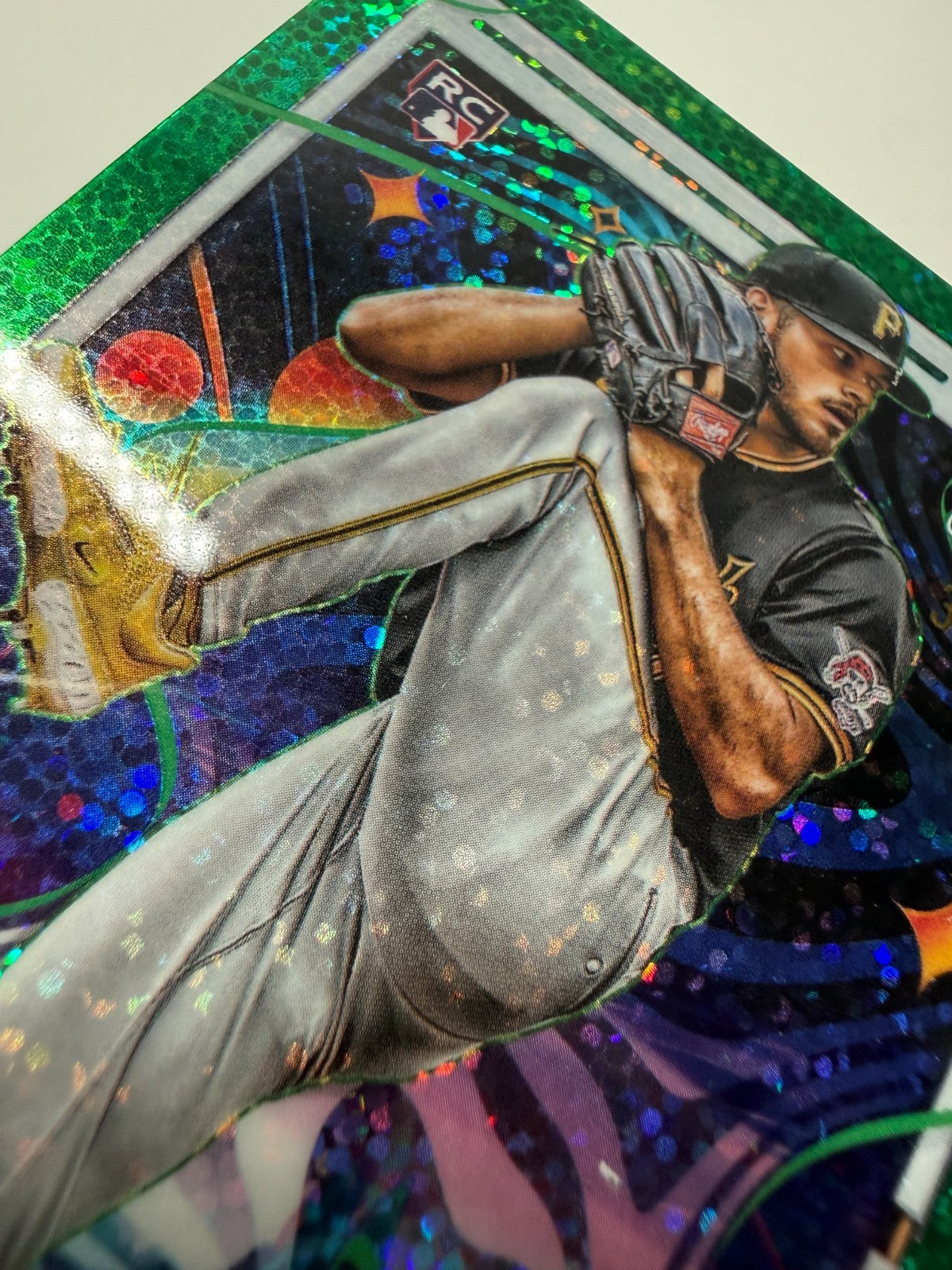 Jared Jones 2024 Topps Cosmic Chrome Green Space Dust Refractor RC /75 #163