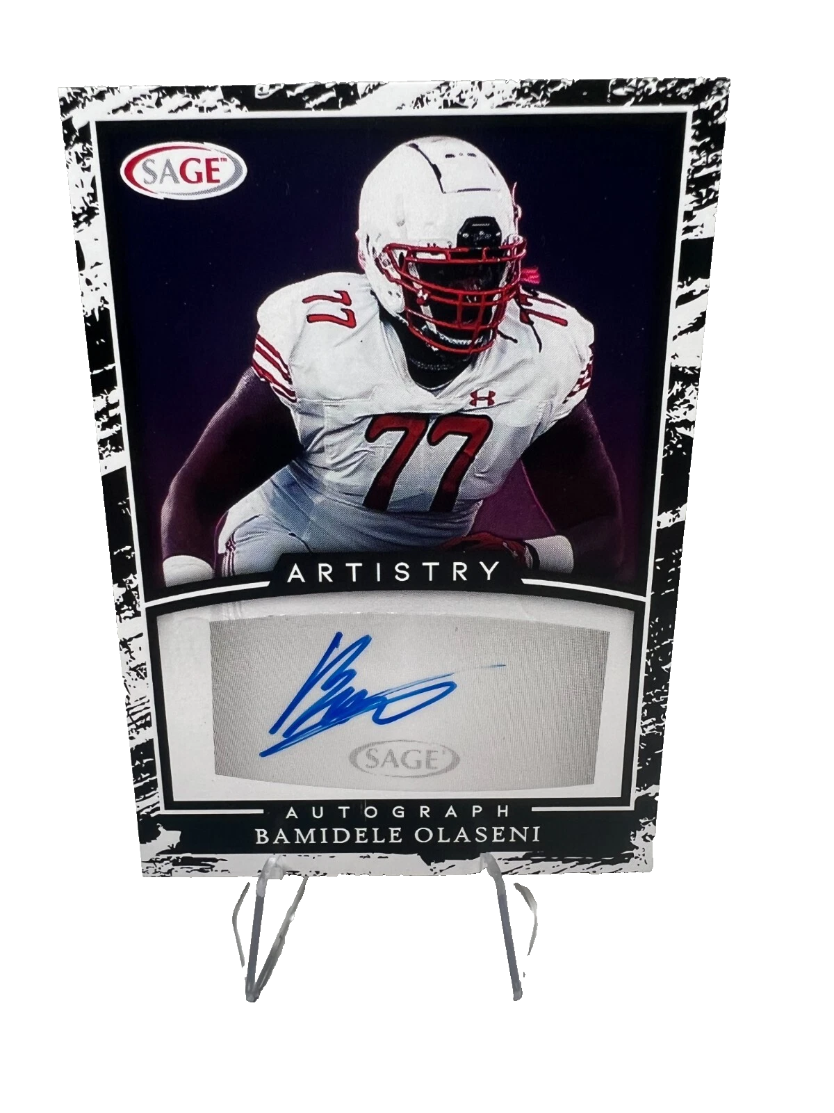 Bamidele Olaseni 2022 Sage Artistry Auto #ABO Jaguars