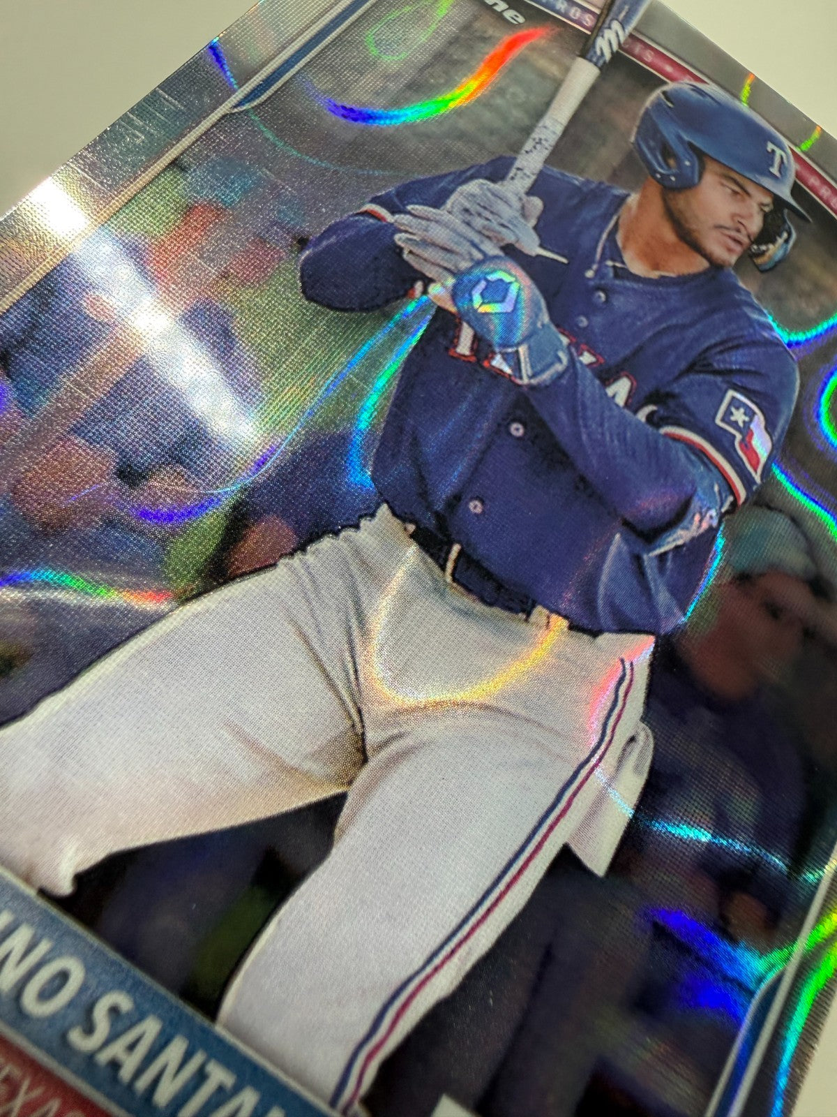 Paulino Santana 2025 Bowman Chrome Lava Refractor /399 #BCP-72 Rangers