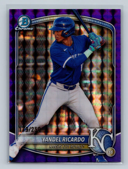 Yandell Ricardo 2025 Bowman Draft Chrome Purple Geometric Refractor /250 #BDC-31