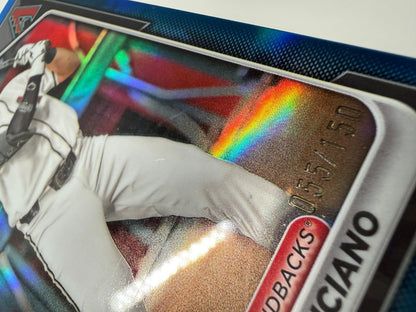 Ivan Luciano 2024 Bowman Draft Chrome 1st Blue Refractor /150 #BDC-29