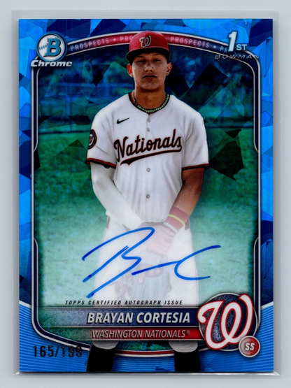 Brayan Cortesia 2025 Bowman Chrome 1st Sapphire Refractor Auto /199 #CPSA-BC