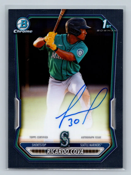 Ricardo Cova 2026 Bowman Chrome 1st Auto #CPA-RC Mariners