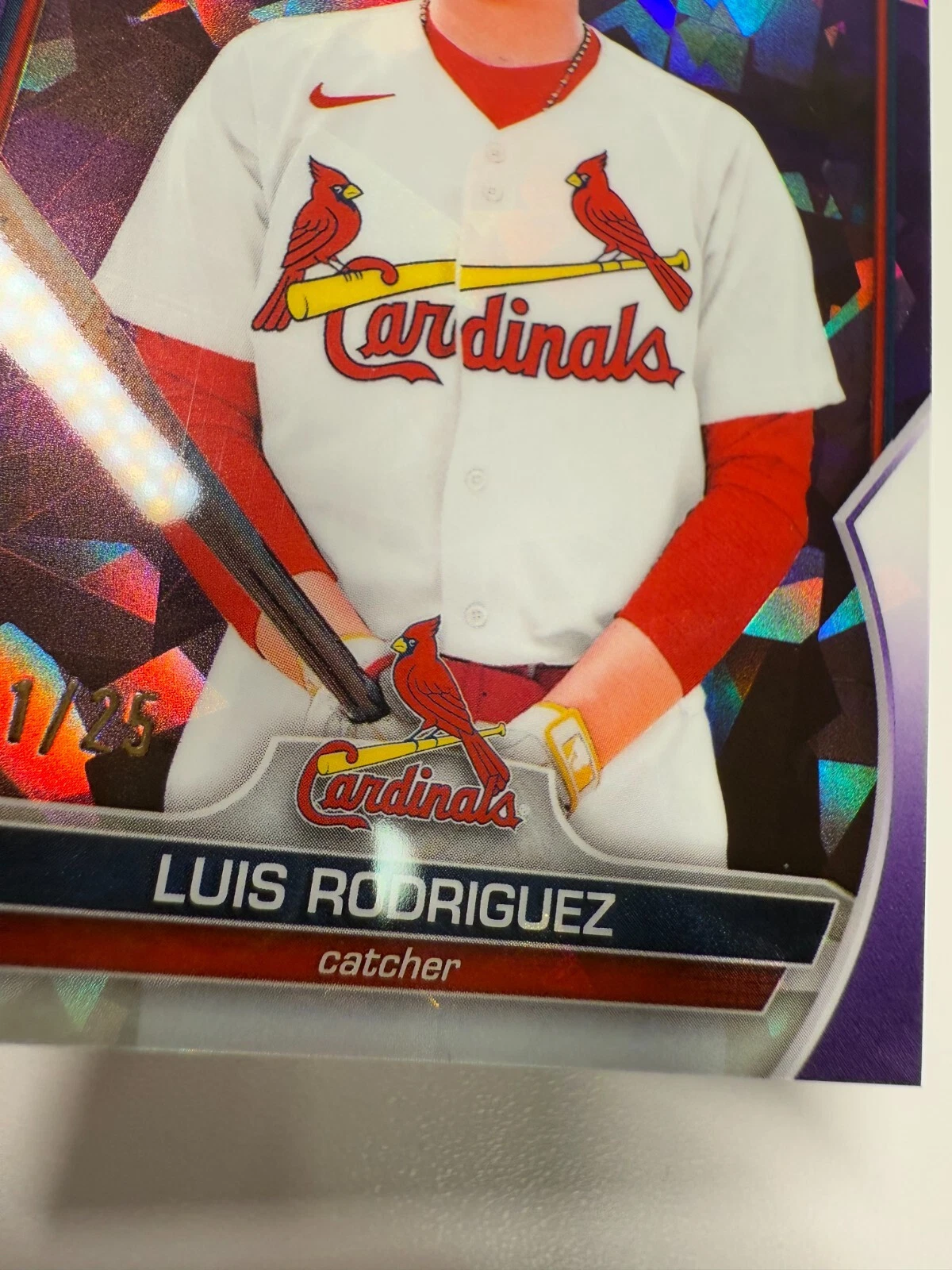Luis Rodriguez 2023 Bowman Chrome 1st Purple Sapphire /25 #BCP-130 Cardinals