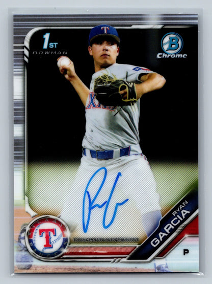 Ryan Garcia 2019 Bowman Chrome 1st Auto #CDA-RGA Rangers