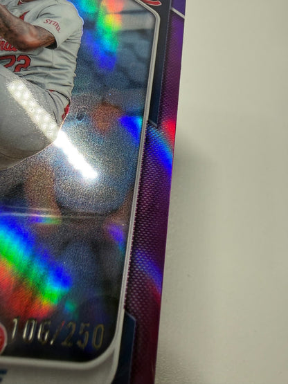 Tink Hence 2024 Bowman Draft Chrome Purple Refractor /250 #BDC-43 Cardinals