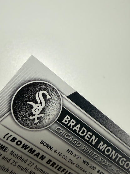 Braden Montgomery 2025 Bowman Paper Prospect Black Pattern /10 #BP-132 White Sox