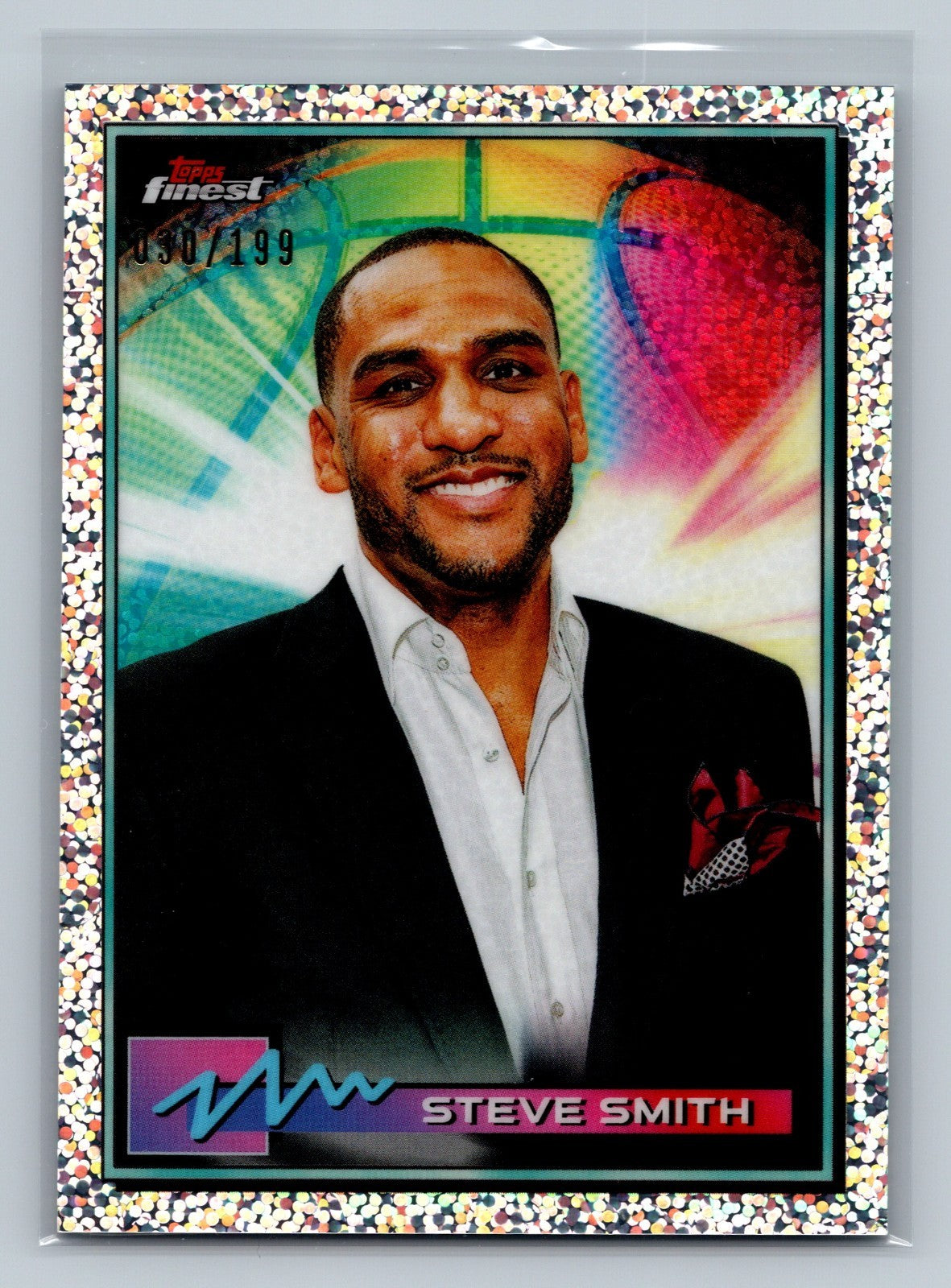 Steve Smith 2021 Topps Finest Speckle Refractor /199 #51 Heat