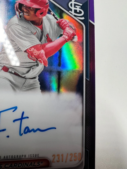 Felix Taveras 2024 Bowman Chrome 1st Purple Refractor Auto /250 #CPA-FT