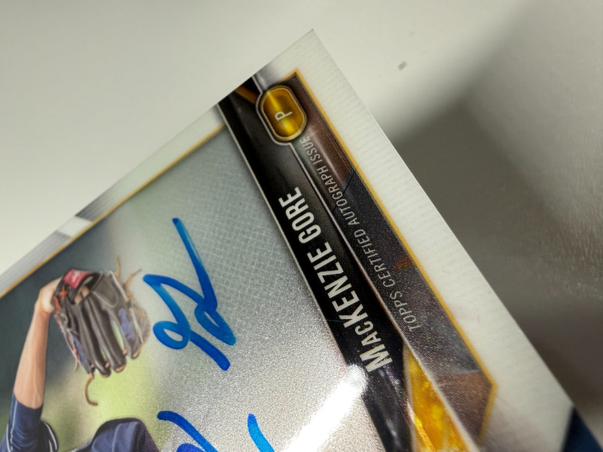 MacKenzie Gore 2018 Bowman Chrome Prospect Auto #CPA-MGO Padres