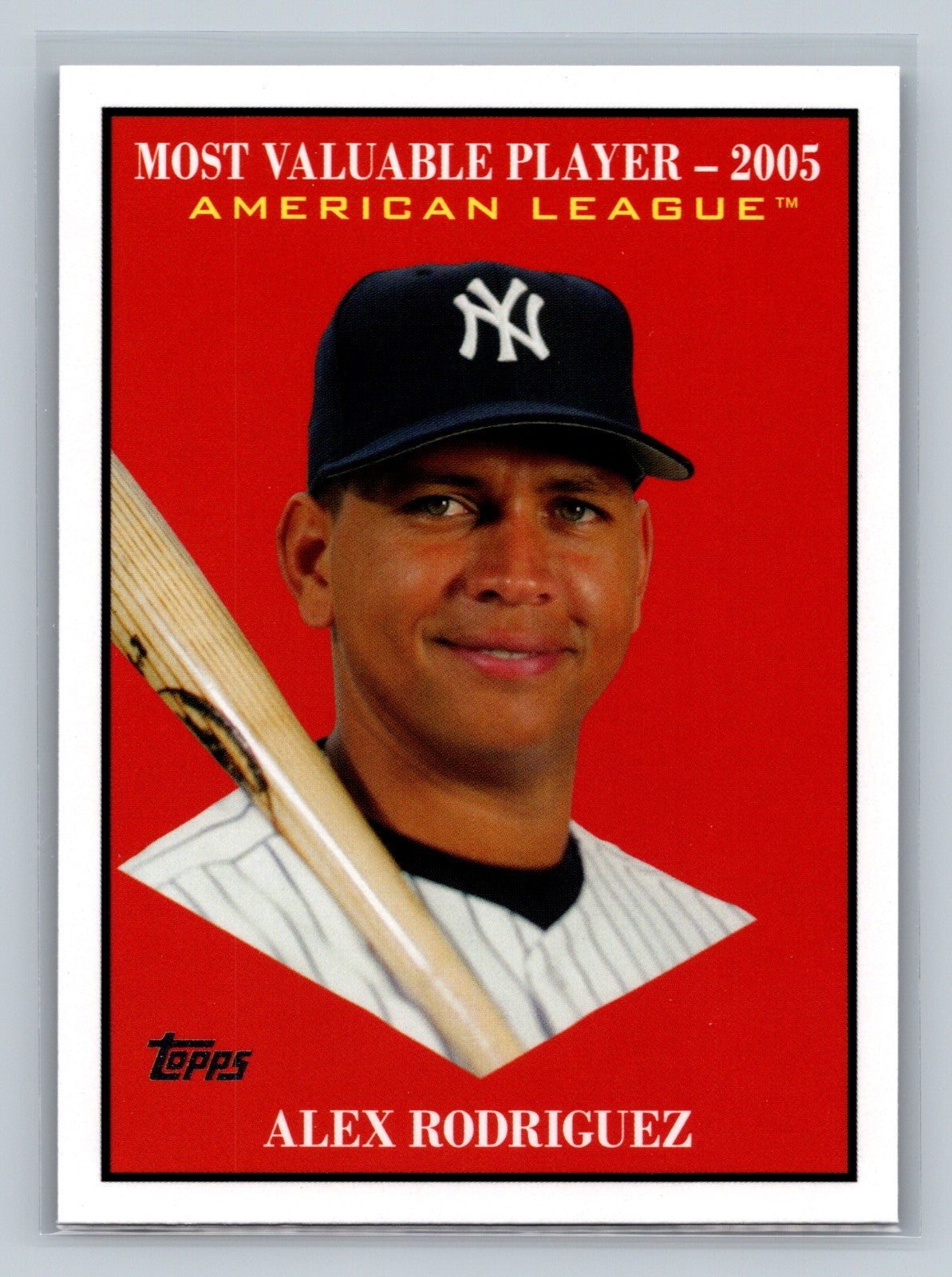 Alex Rodriguez 2025 Topps Update Series Most Valuable Player #MV-22 Yankees