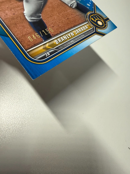 Branlyn Jaraba 2022 Bowman 1st Paper Blue /150 #BD-15 Brewers