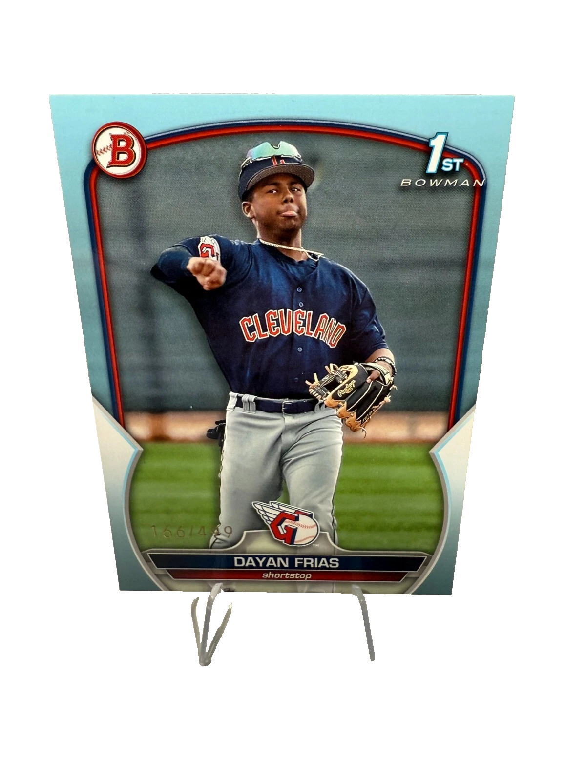 Dayan Frias 2023 Bowman 1st Paper Sky Blue /499 #BP-26 Guardians