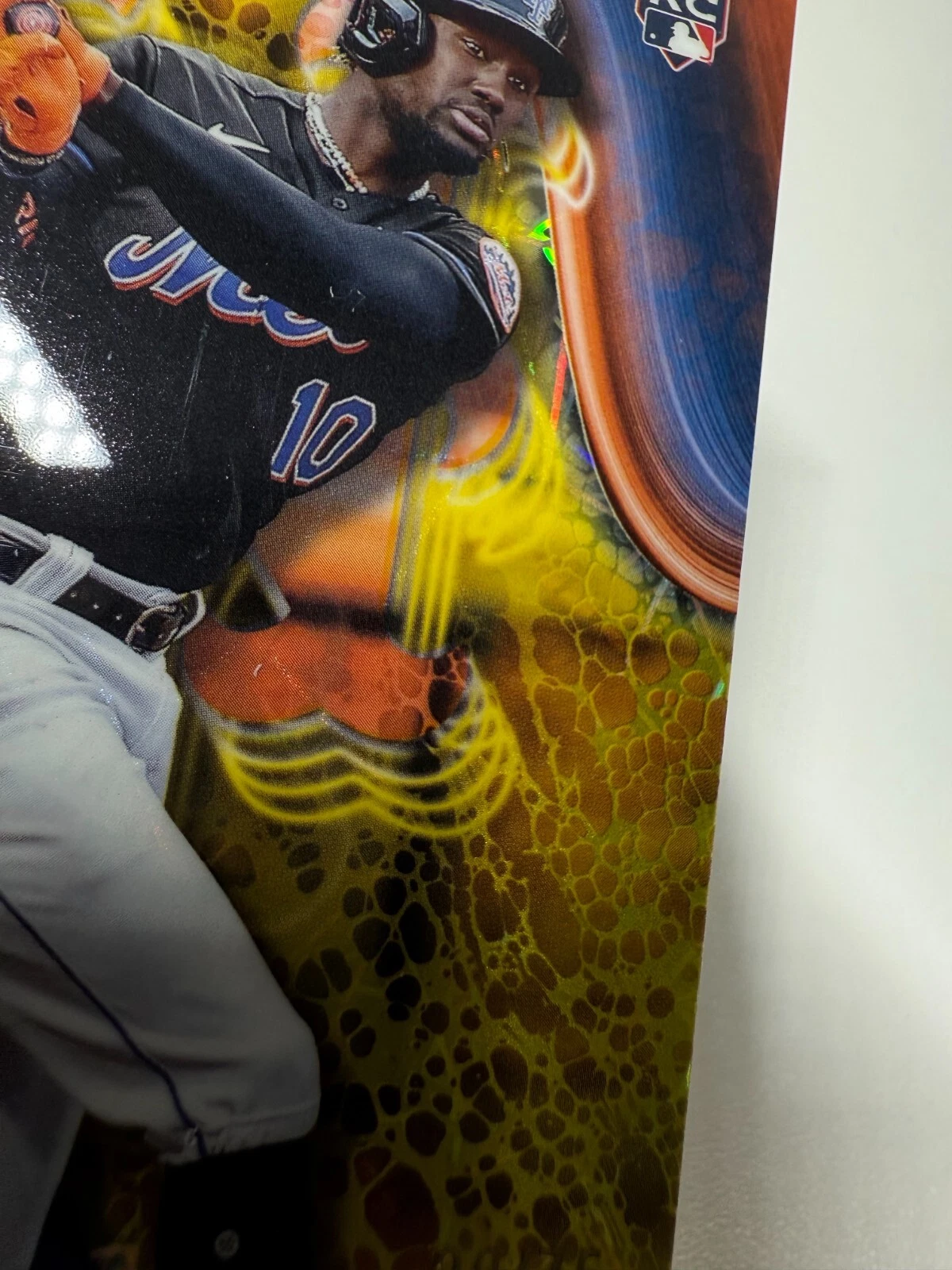 Ronny Mauricio 2024 Bowman's Best Yellow Lazer Refractor RC #41 Mets