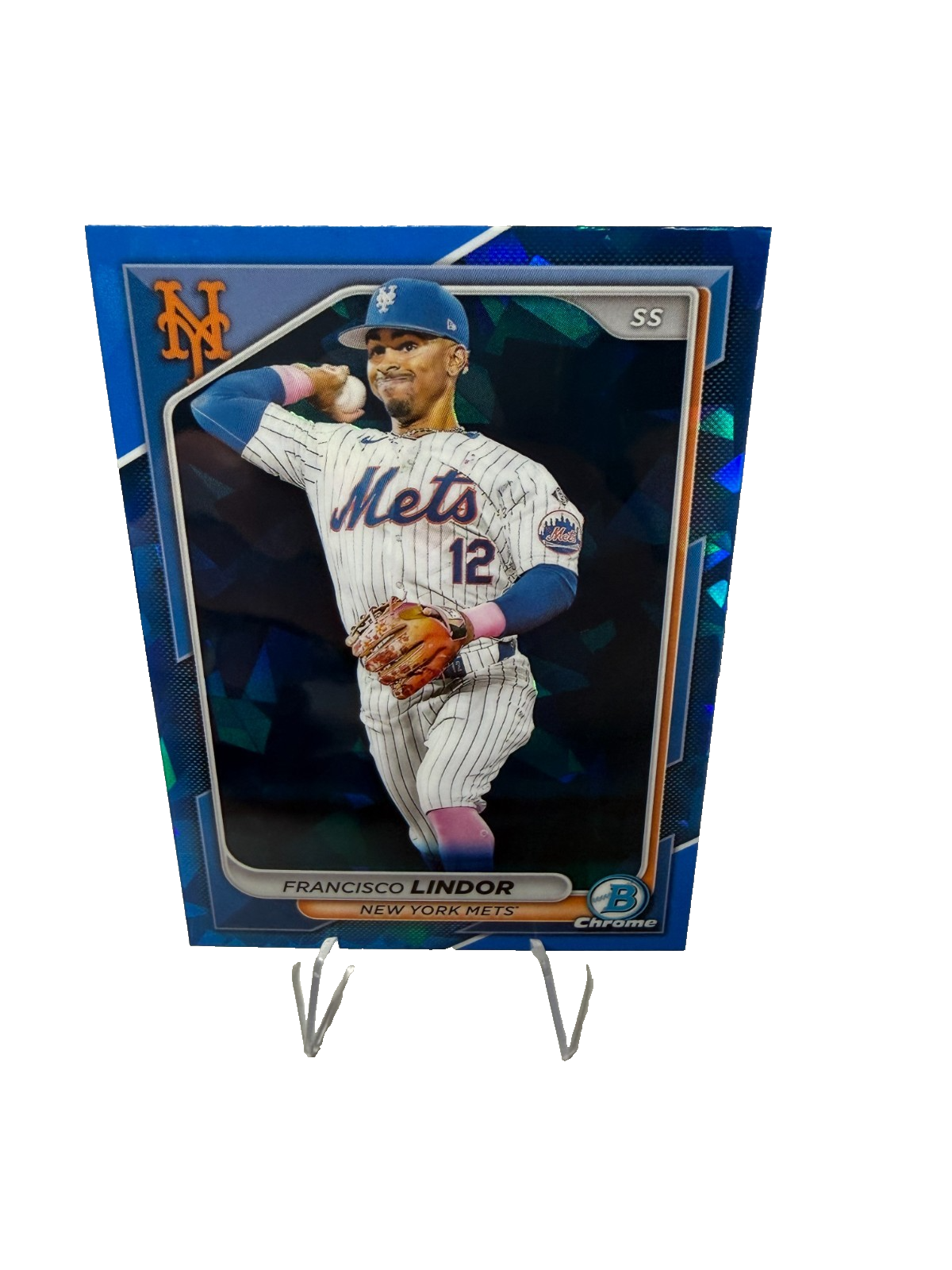 Francisco Lindor 2024 Bowman Chrome Sapphire Edition #35 Mets
