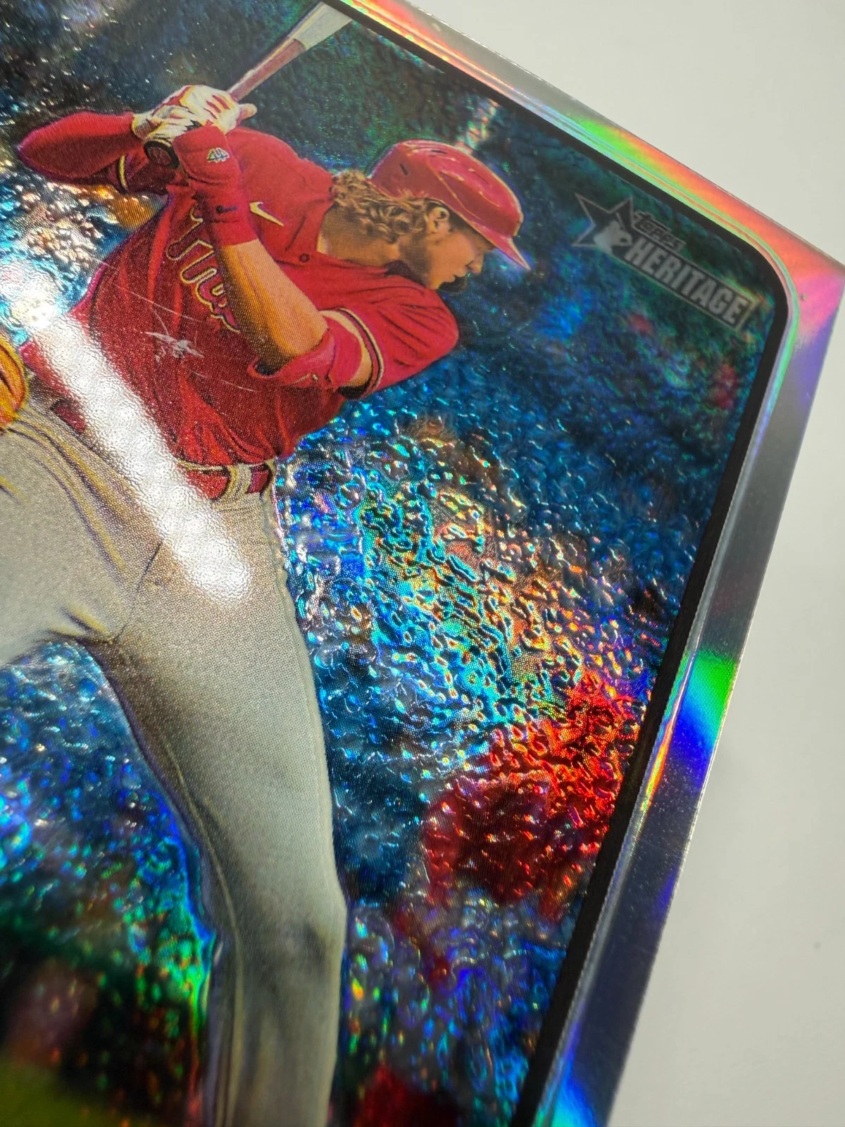 Alec Bohm 2022 Topps Heritage High Number Chrome Refractor /673 #595 Phillies