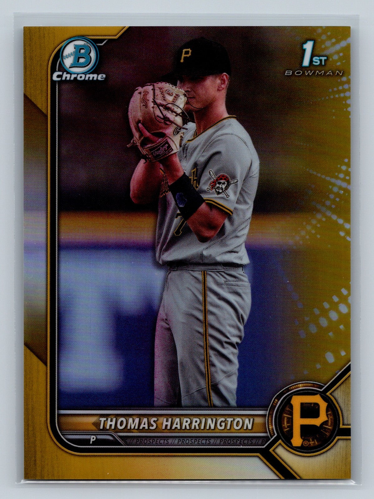 Thomas Harrington 2022 Bowman Draft Chrome 1st Gold Refractor /50 #BDC-37