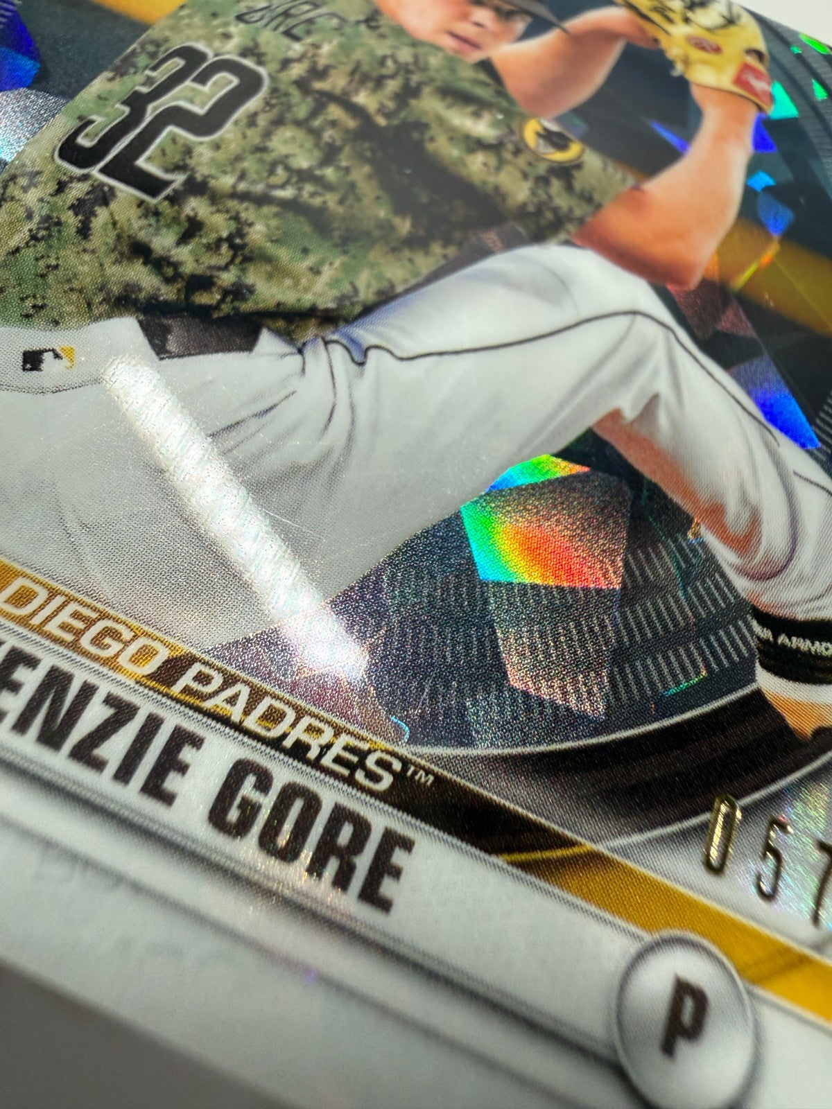 MacKenzie Gore 2020 Bowman Chrome Scouts Top 100 Atomic Refractor /150 #BTP-4