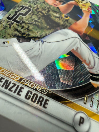 MacKenzie Gore 2020 Bowman Chrome Scouts Top 100 Atomic Refractor /150 #BTP-4