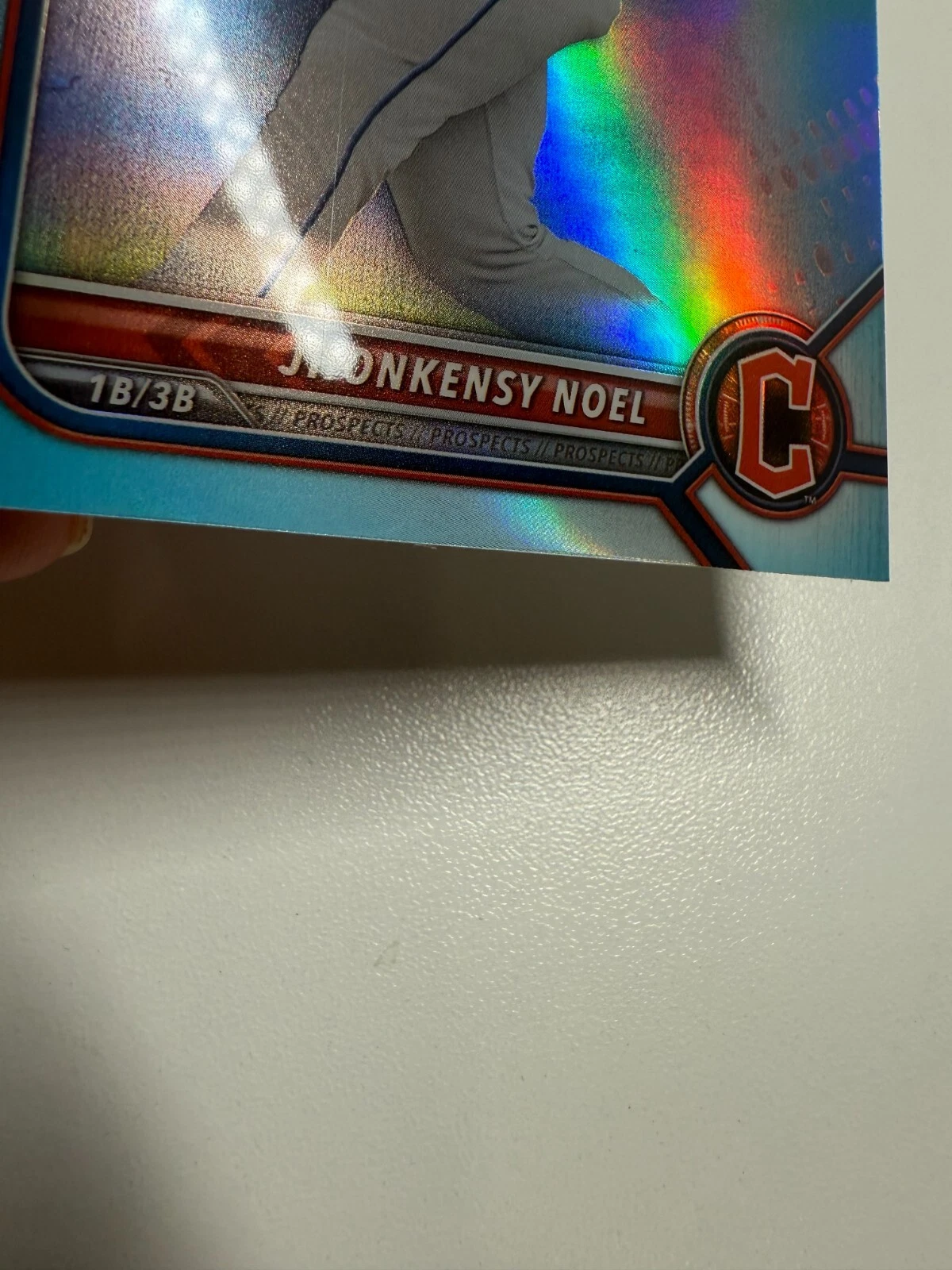 Jhonkensy Noel 2022 Bowman Draft Chrome Sky Blue Refractor #BDC-60 Guardians