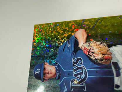 Cooper Kinney 2022 Bowman Chrome Prospect Yellow Mini Diamond Refractor /75