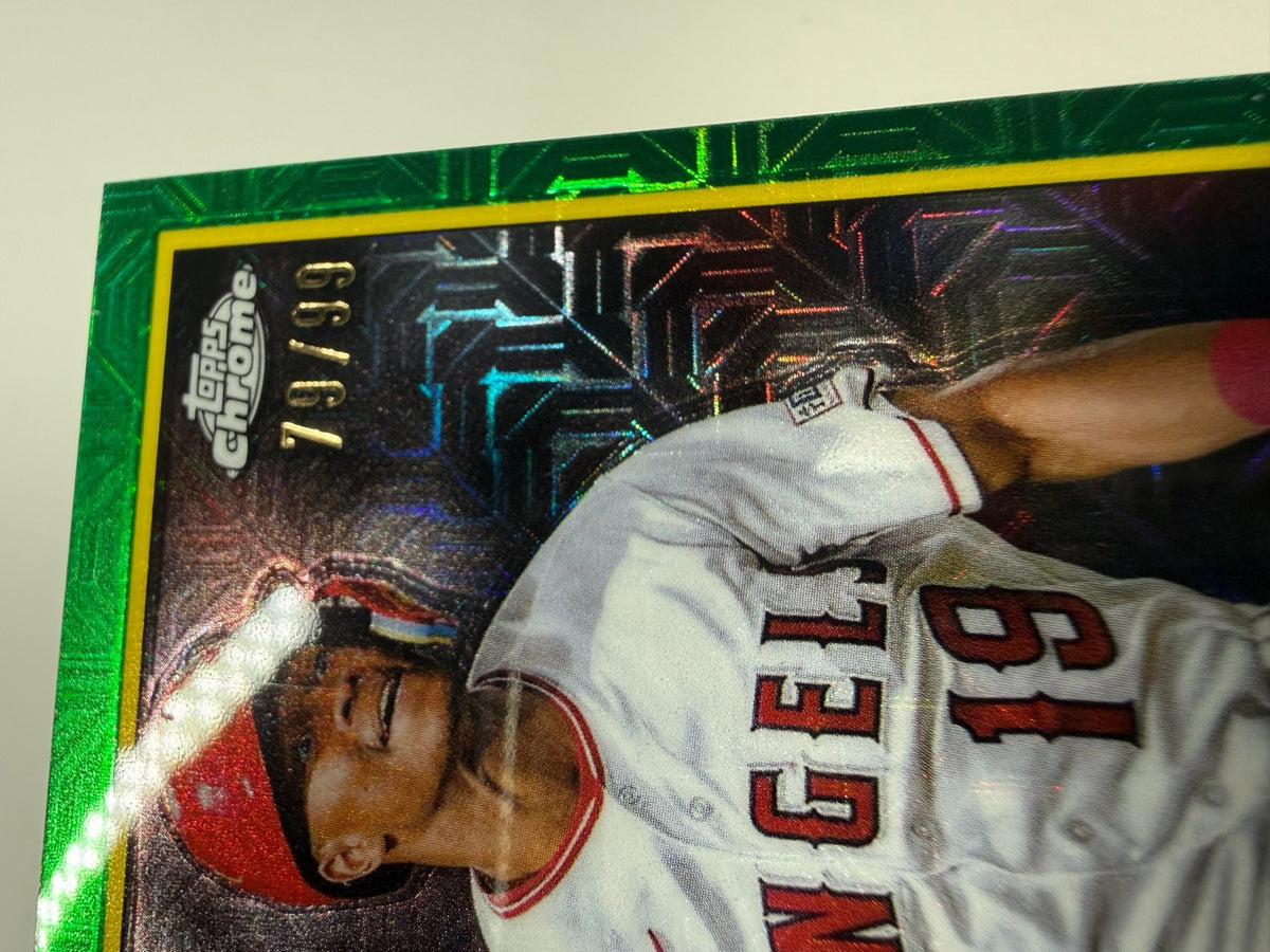 Kyren Paris 2024 Topps Series 2 Green Mojo RC /99 #2T89C-38 Angels