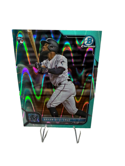 Bryan De La Cruz 2022 Bowman Chrome Aqua RayWave Refractor RC /199 #52 Marlins