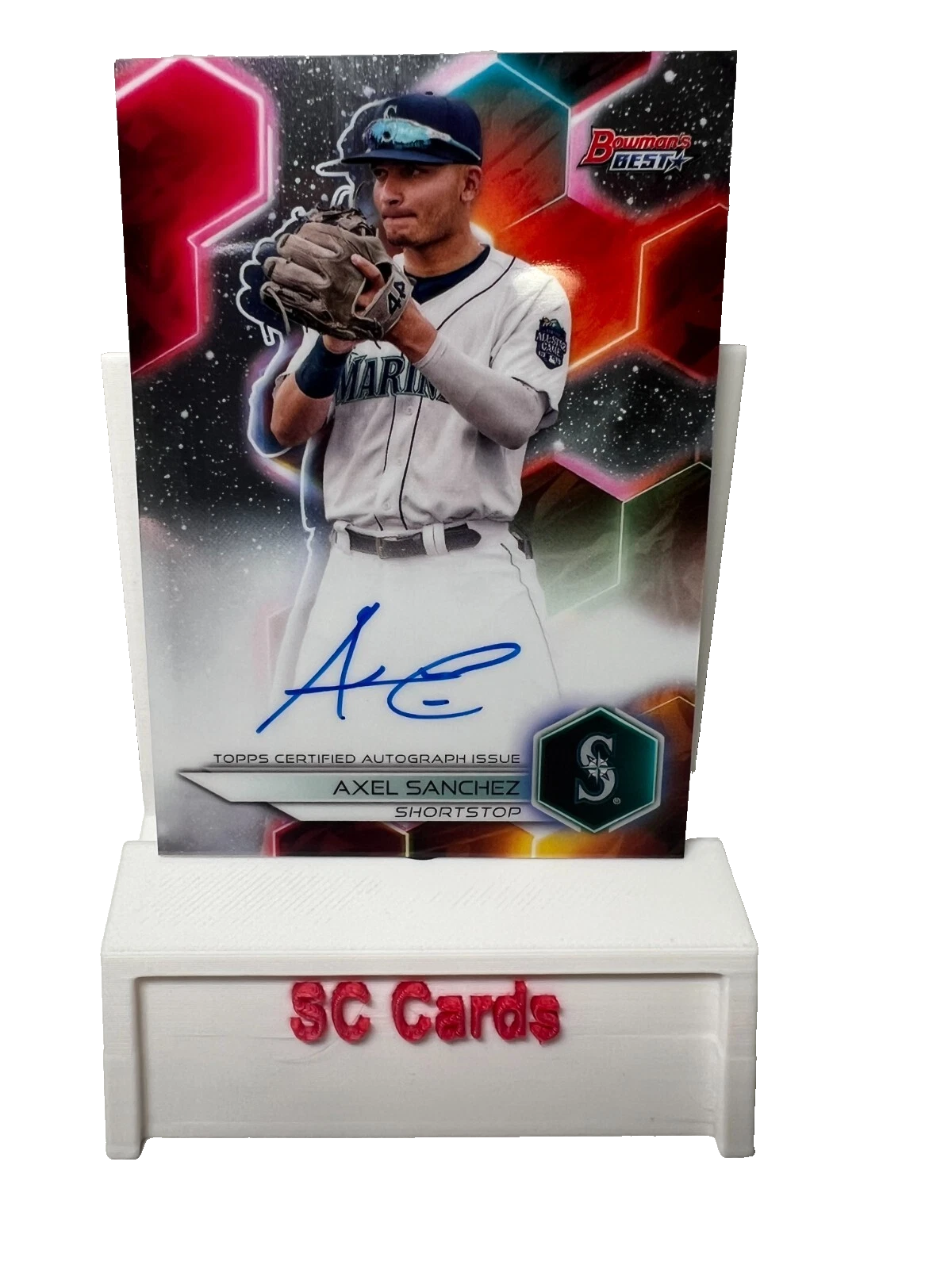 Axel Sanchez 2023 Bowman's Best Best of 2023 Auto #B23-AS Mariners