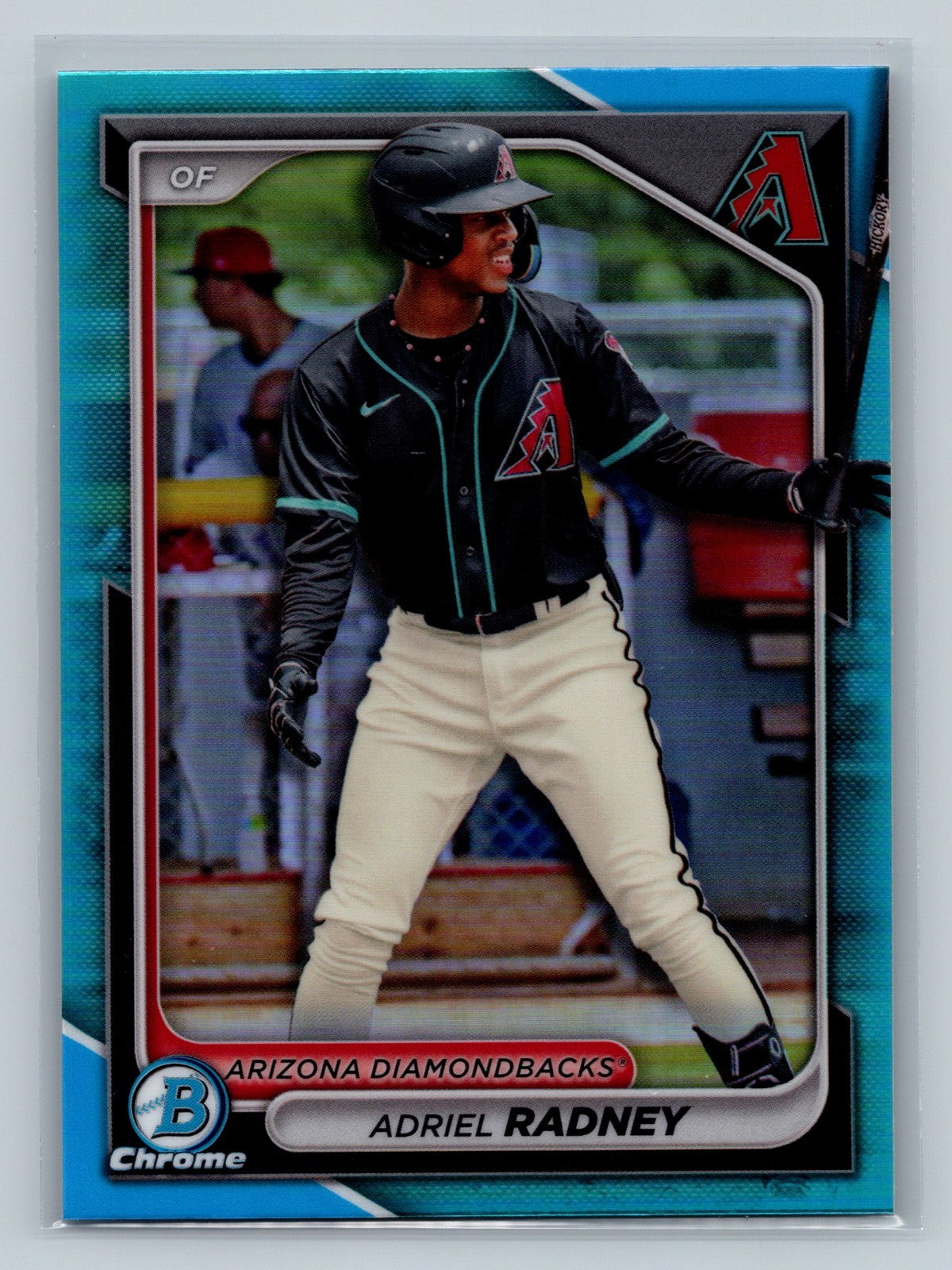 Adriel Radney 2024 Bowman Draft Chrome Sky Blue Refractor #BDC-136 Diamondbacks