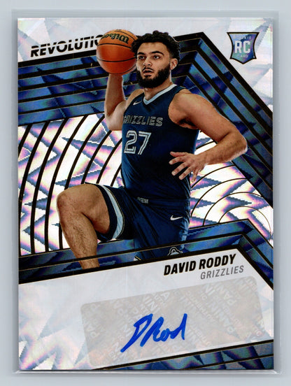 David Roddy 2022-23 Panini Revolution Fraktal Auto RC /100 #RA-DRD Grizzlies