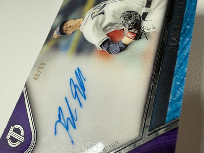 Blake Snell 2017 Topps Tribute Purple Auto /50 #TA-BS Rays