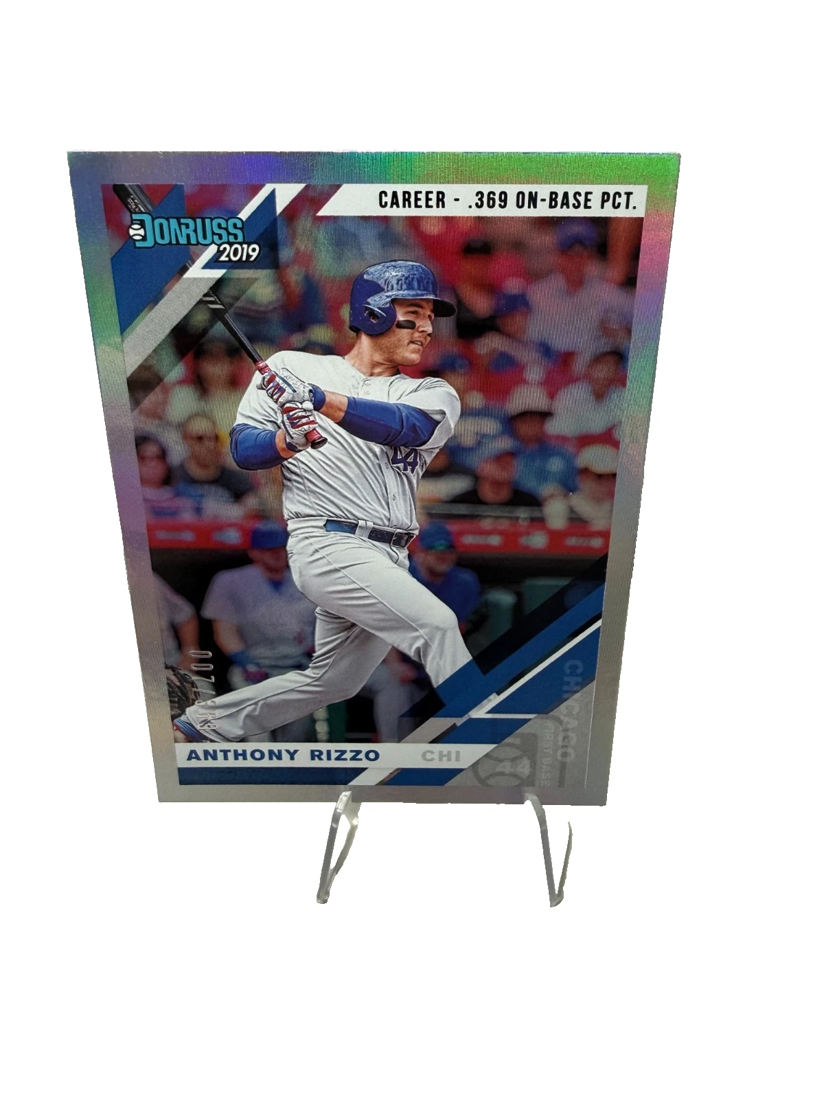 Anthony Rizzo 2019 Panini Donruss Career Stat Line /369 #187 Cubs