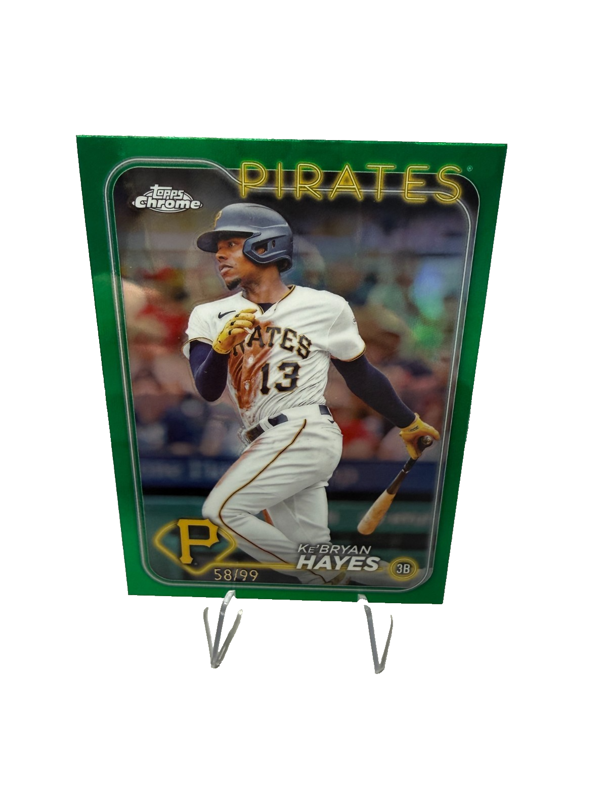 Ke'Bryan 2024 Topps Chrome Green Refractor /99 #285 Pirates