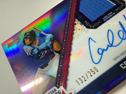 Cam Collier 2024 Bowmans Best All Star Futures Game Purple Relic Auto /250