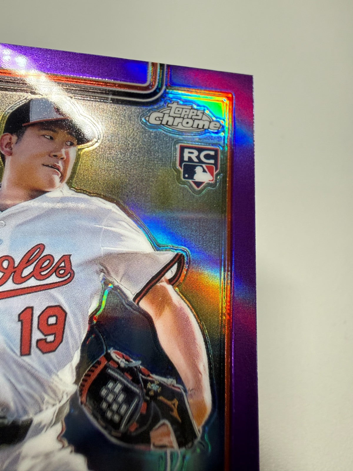 Tomoyuki Sugano 2025 Topps Chrome Purple Refractor RC /250 #166 Orioles