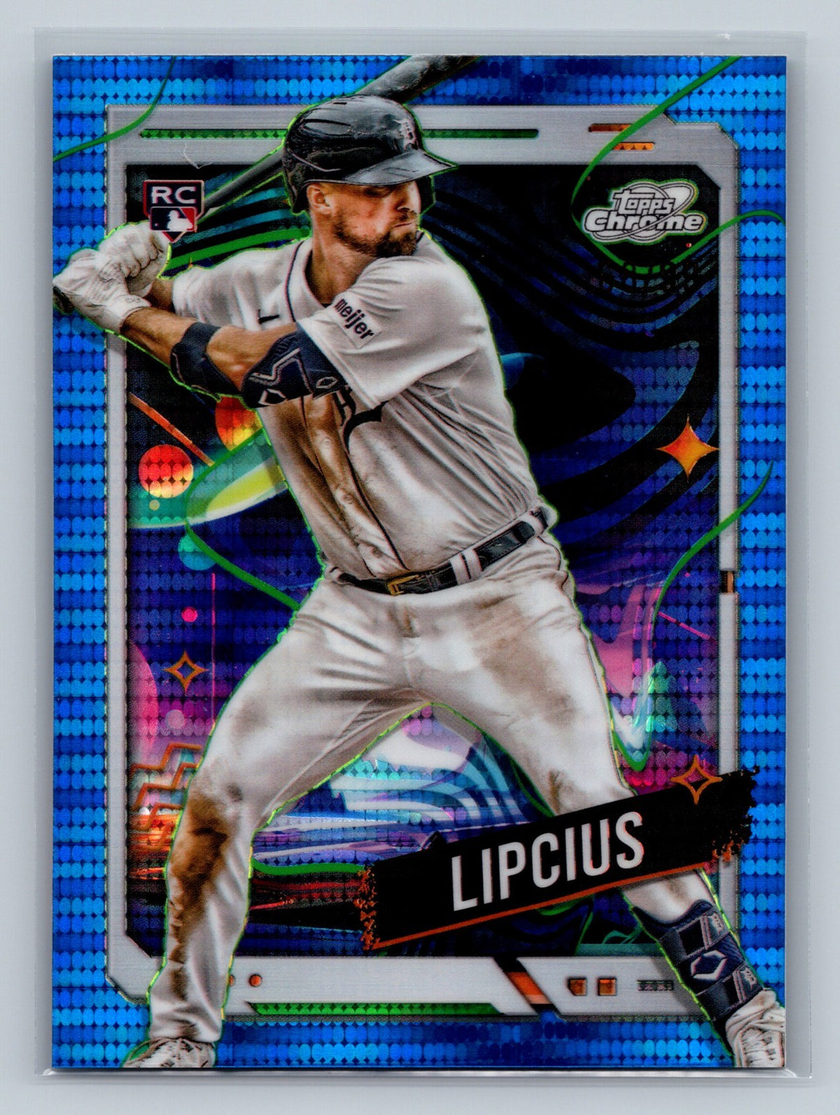 Andre Lipcius 2024 Topps Cosmic Chrome Blue Moon Refractor RC /99 #160 Tigers