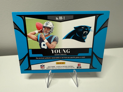 Bryce Young 2023 Panini Plates & Patches Rookie Reflections Red Patch /5 #RR-1