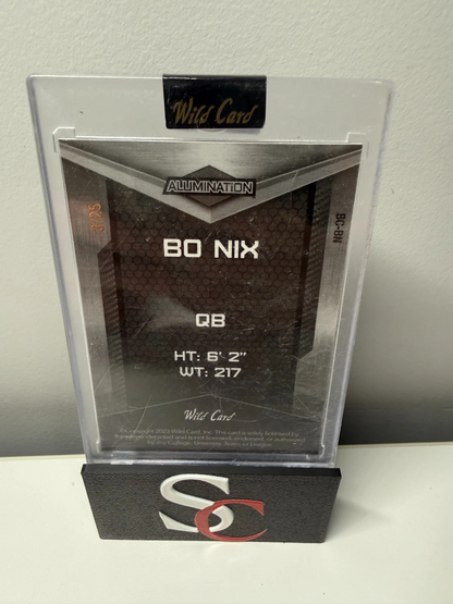 BO Nix 2023 2023 Wild Card Alumination Rookie Edition Orange & Green /25 #BC-BN