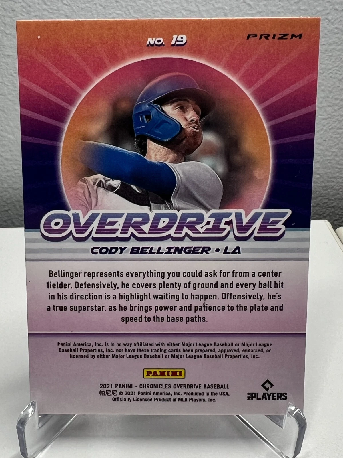Cody Bellinger 2021 Panini Chronicles Overdrive Building Blocks Prizm #19