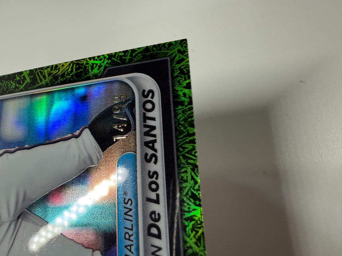 Deyvison De Los Santos 2024 Bowman Draft Chrome Green Grass Refractor /99