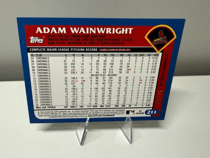 Adam Wainwright 2023 Topps Archives Blue Foil /25 #211 Cardinals