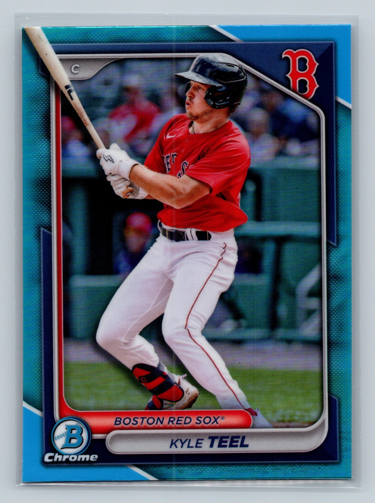 Kyle Teel 2024 Bowman Draft Chrome Sky Blue Refractor #BDC-162 Red Sox