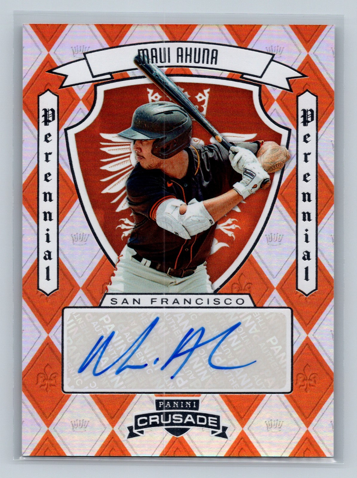Maui Ahuna 2025 Panini Crusade Perennial Signatures Auto #PPS-MAN Giants