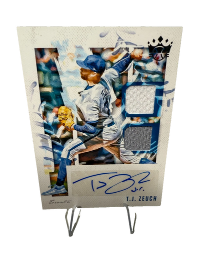 T.J. Zeuch 2020 Panini Diamond Kings Patch Auto #DKMS-TZ Blue Jays