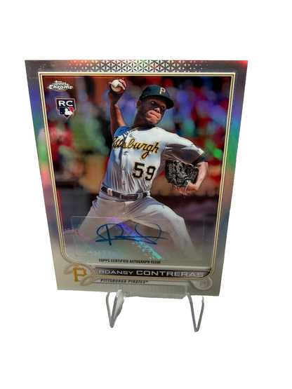 Roansy Contreras 2022 Topps Chrome Update Refractor Auto RC #AC-RC Pirates