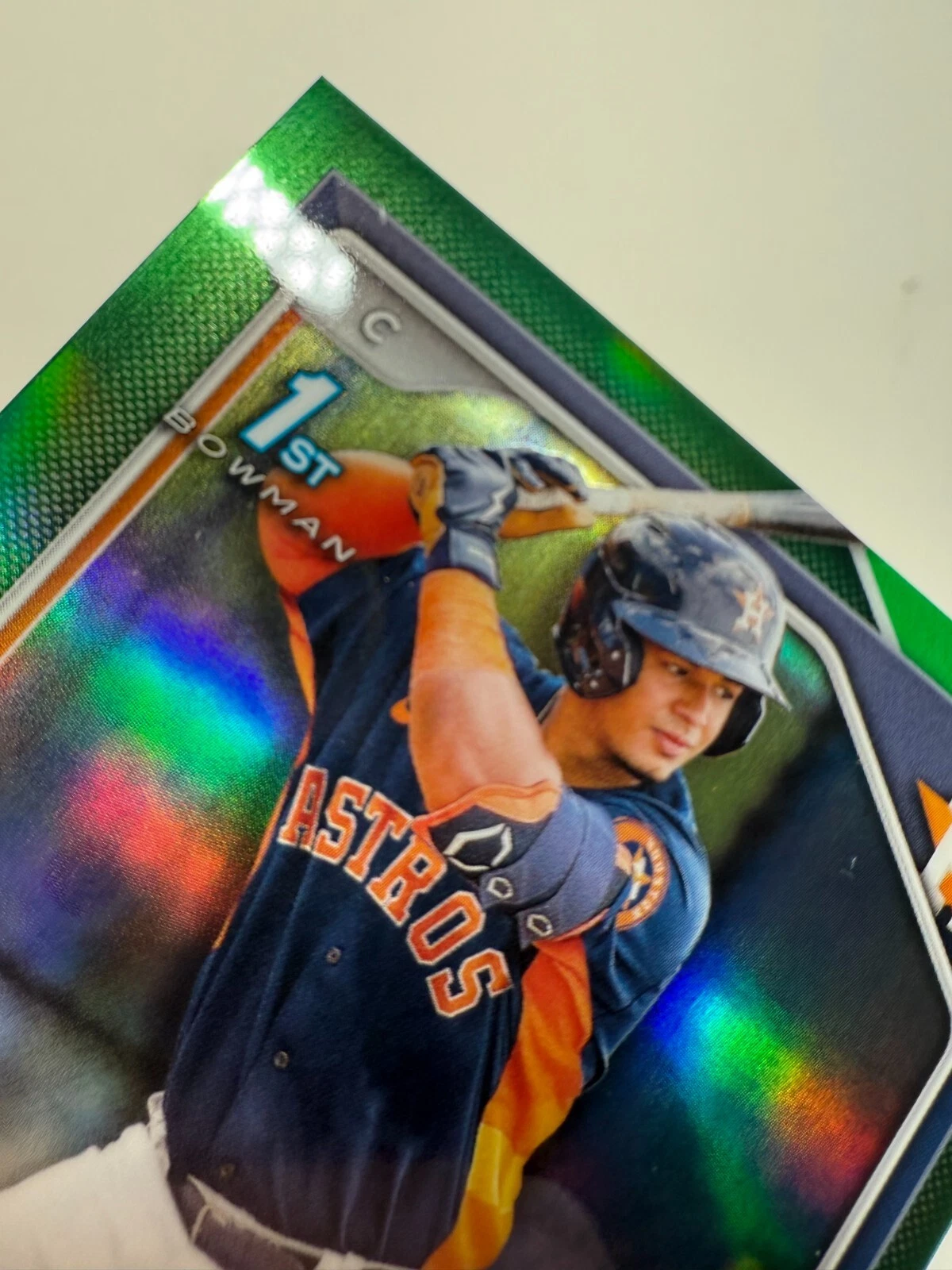 Miguel Palma 2024 Bowman Chrome 1st Green Refractor Auto /99 #CPA-MP Astros