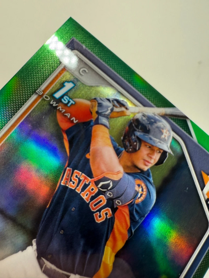 Miguel Palma 2024 Bowman Chrome 1st Green Refractor Auto /99 #CPA-MP Astros