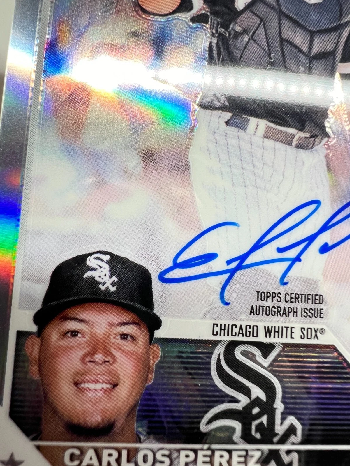 Carlos Perez 2023 Topps Chrome Refractor Auto RC /499 #RA-CP White Sox
